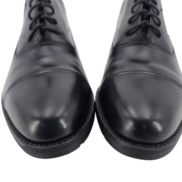 Bally Italy Men's size 7.5D Black Leather Dress Shoes Laced Ankle Boots Chukka - Picture 10 of 11